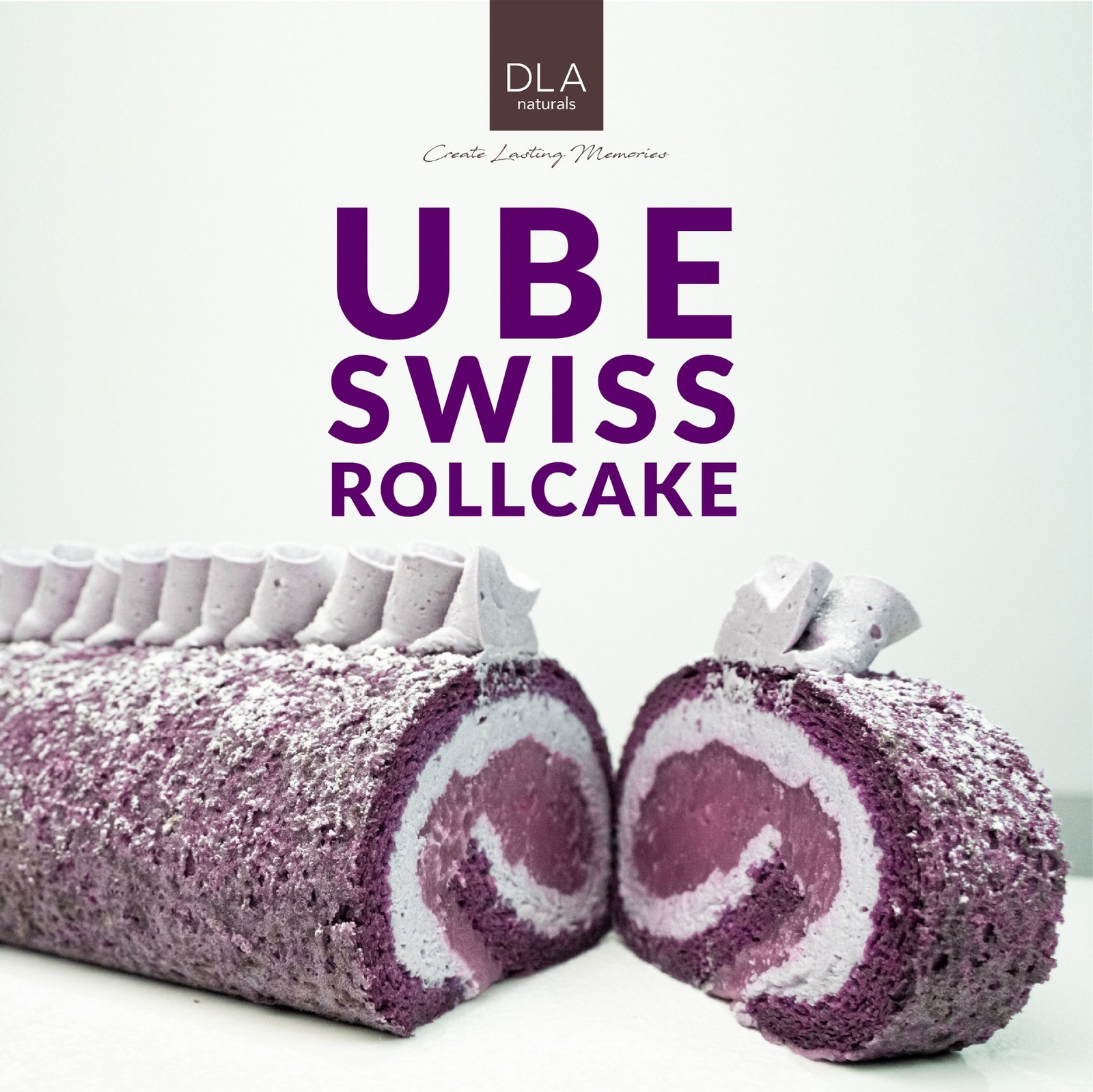 Ube Swiss Roll Cake